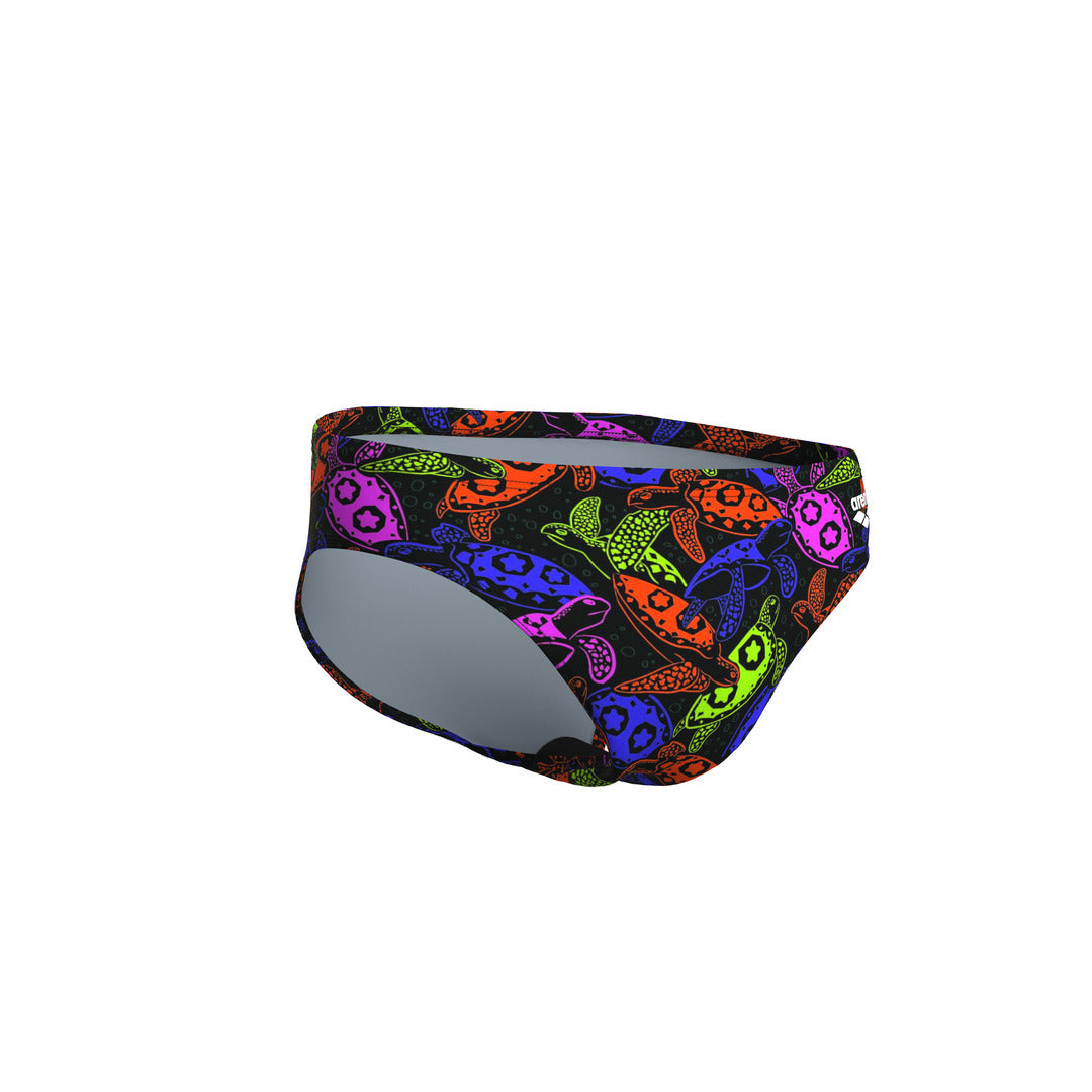 arena Men's Sea Turtles Swim Brief black/multi