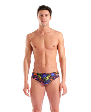 arena Men's Sea Turtles Swim Brief black/multi