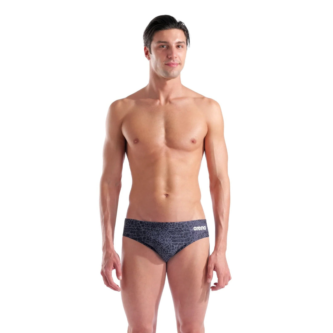 arena Men's Snakeskin Swim Brief team black