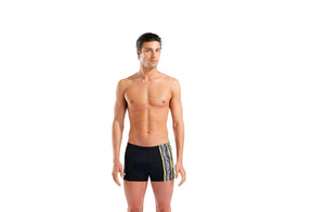 arena Men's Stripes Swim Short Black/Black Multi 