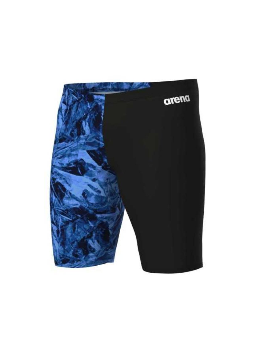 arena Men's Team Crackle Swim Jammer Royal Black 1