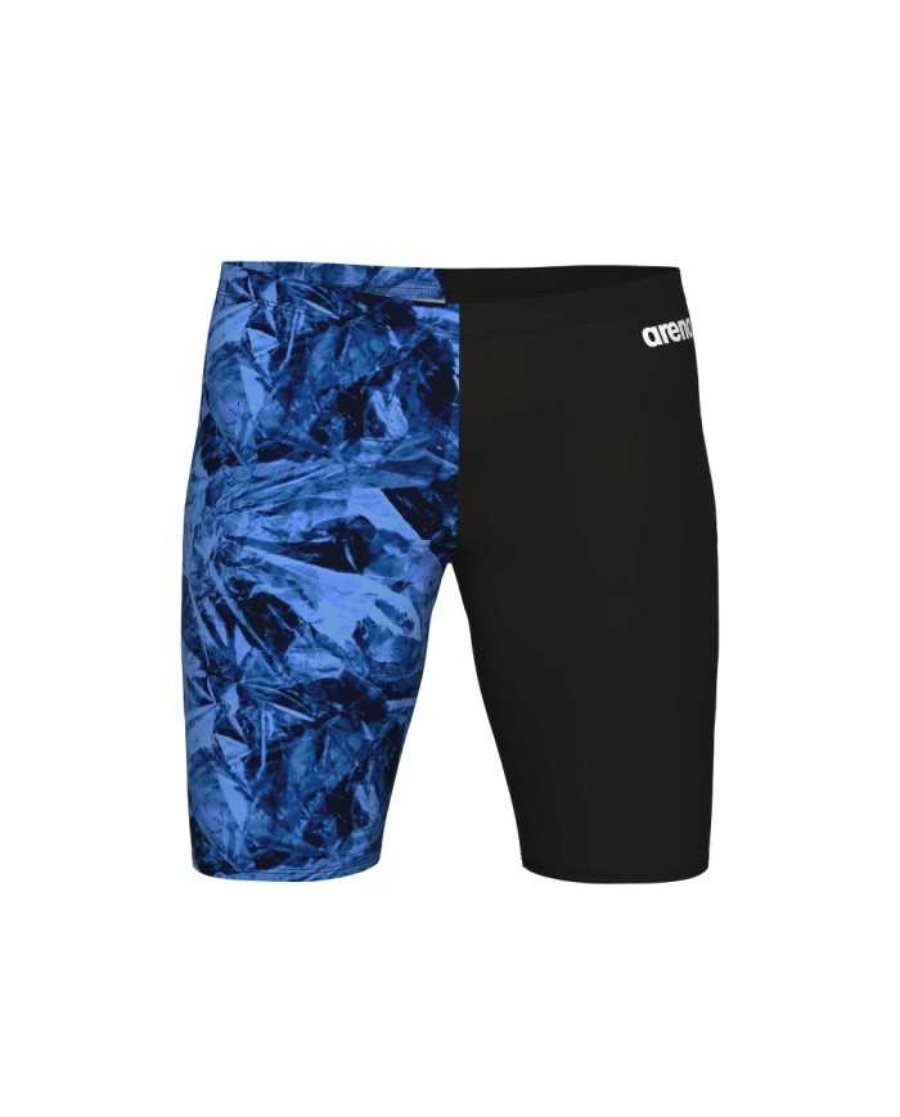 arena Men's Team Crackle Swim Jammer Royal Black
