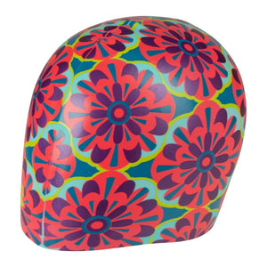 arena Print 2 Swim Cap pink blue green