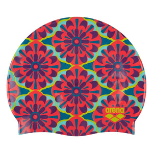 arena Print 2 Swim Cap pink blue green