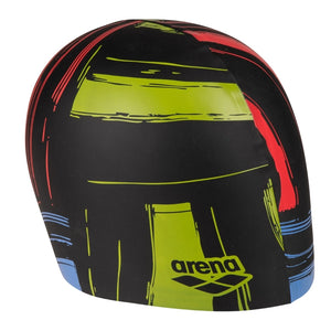 arena Print 2 Swim Cap black red blue green