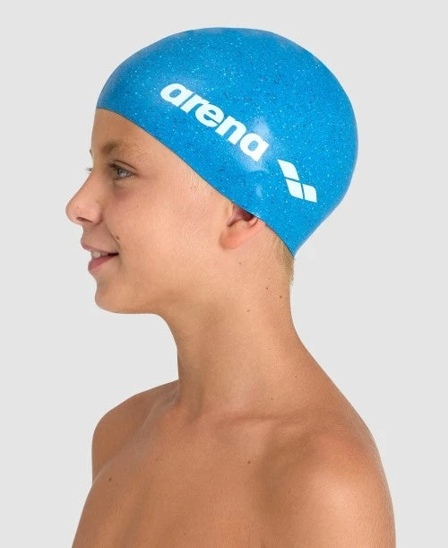 arena Silicone Junior Swim Cap blue