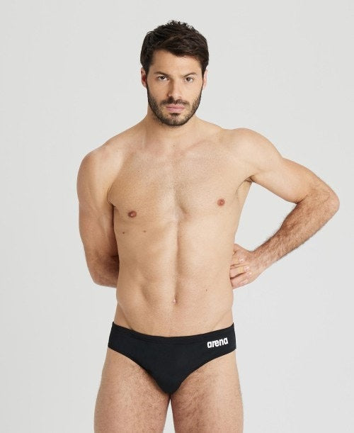 arena Solid Team Swim Brief Black/White