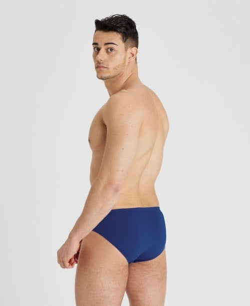 arena Men's Solid Team Swim Brief  Navy White