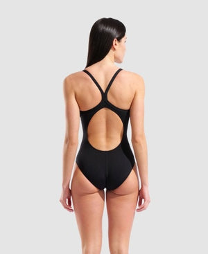 arena Women's Grid Lightdrop Back One Piece Swimsuit Black/Multi