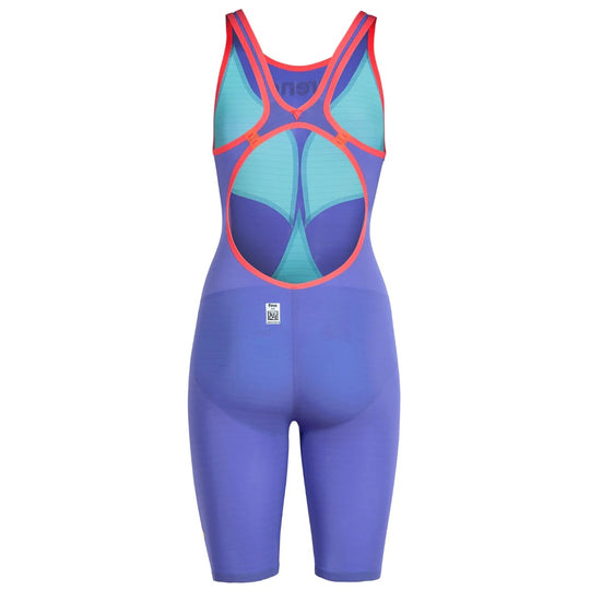 arena Women's Powerskin Carbon Air2 LE Open Back Kneeskin future dusk coral purple Eclipse Glare