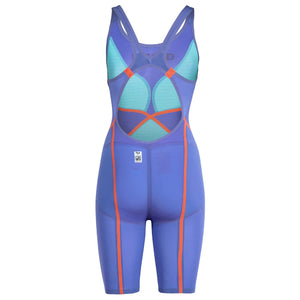 arena Women's Powerskin Carbon Glide LE Open Back Limited Edition Eclipse Glare Kneeskin future dusk coral purple