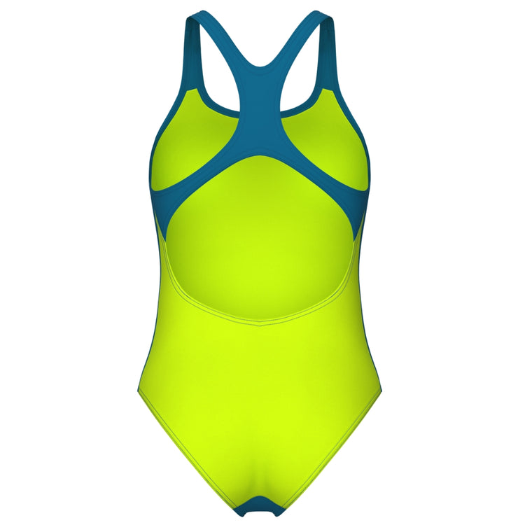 arena Women's Team Swim Pro Solid Back One Piece Swimsuit blue green