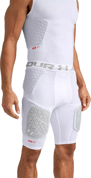 Under Armour Senior Gameday Pro 5-Pad Football Girdle white