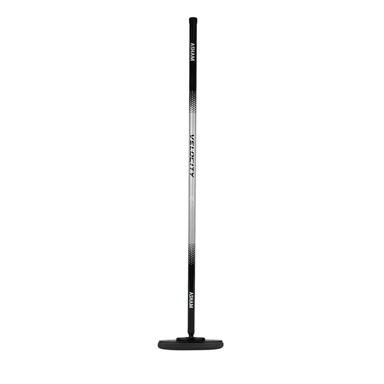 Asham Junior V2 Fiberglass Curling Broom black