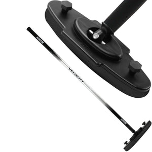 Asham Junior V2 Fiberglass Curling Broom black
