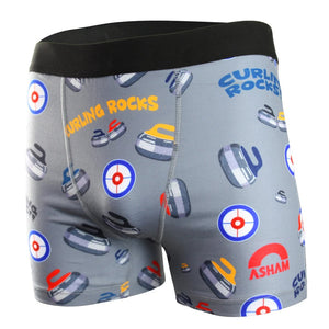 Asham Men's Rock and Roll Boxer grey/multi color