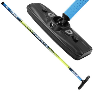 asham-ultra-force-fiberglass-curling-brooms blue/green