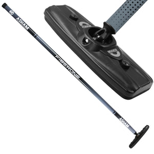 asham-ultra-force-fiberglass-curling-brooms grey/black