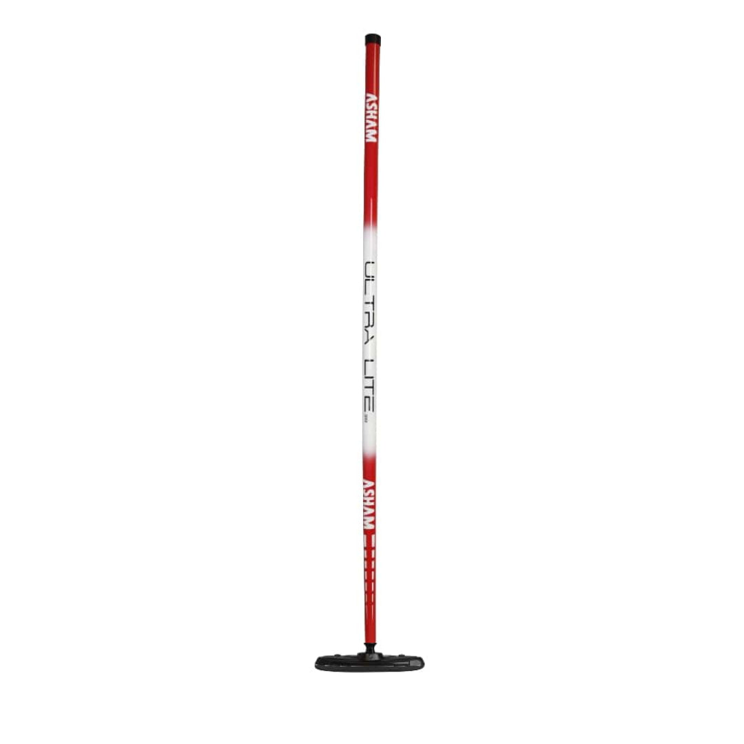 ASHAM Ultra Lite Taper Grip Curling Broom Red