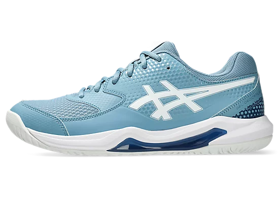 asics Men's Gel Dedicate 8 Pickleball Shoes saba blue white
