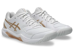 asics Women's Gel Dedicate 8 Pickleball Shoes white champagne
