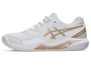 asics Women's Gel Dedicate 8 Pickleball Shoes white champagne
