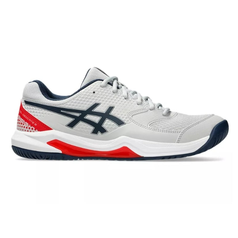 asics Men's Gel Dedicate 8 Pickleball Shoes Concrete/Night Sky