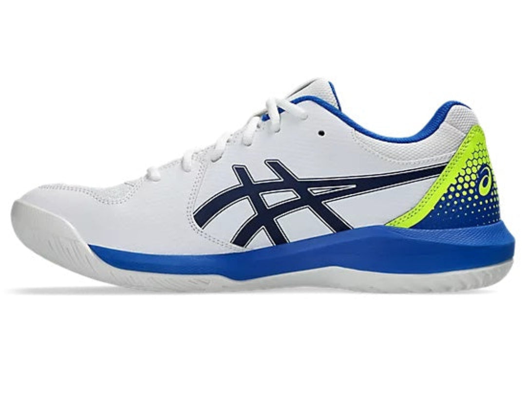 Asics Men's Gel-Dedicate 8 Pickleball Shoes white black blue