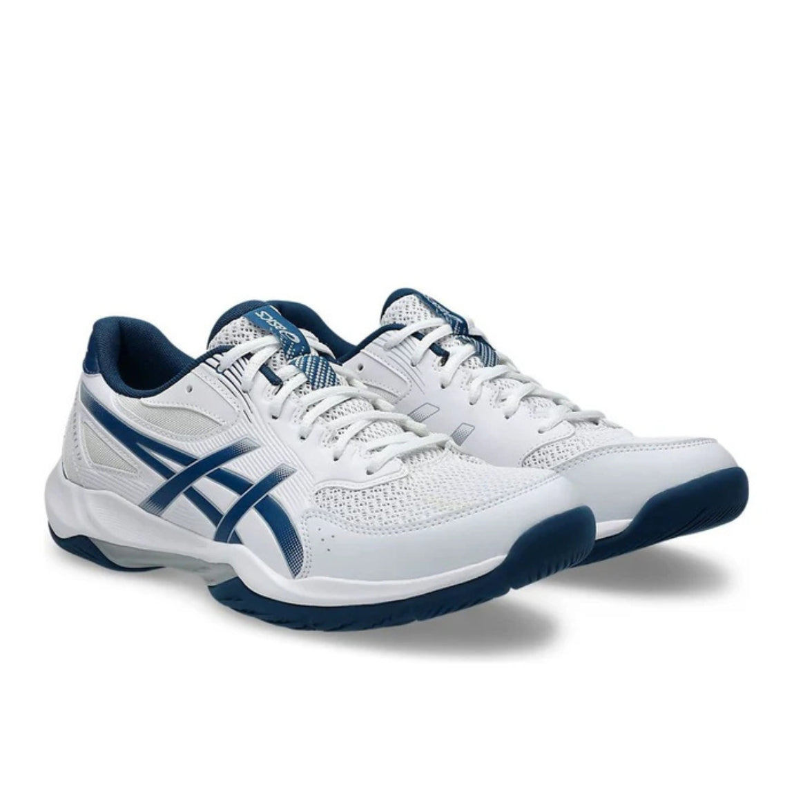 Asics Men's Gel-Rocket 12 Volleyball Shoes white mako/blue