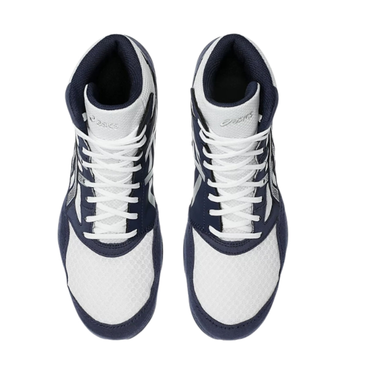 asics Senior Snapdown 4 Wide (2E) Wrestling Shoes navy/silver