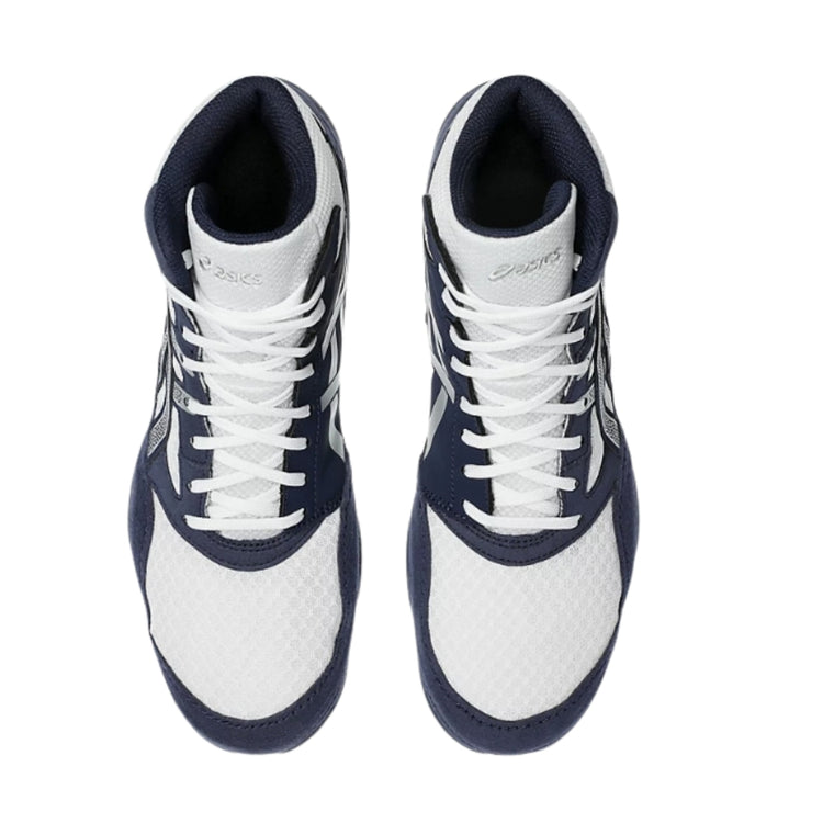 asics Senior Snapdown 4 Wide (2E) Wrestling Shoes navy/silver
