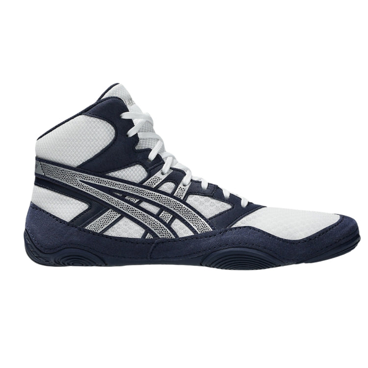 asics Senior Snapdown 4 Wide (2E) Wrestling Shoes navy/silver