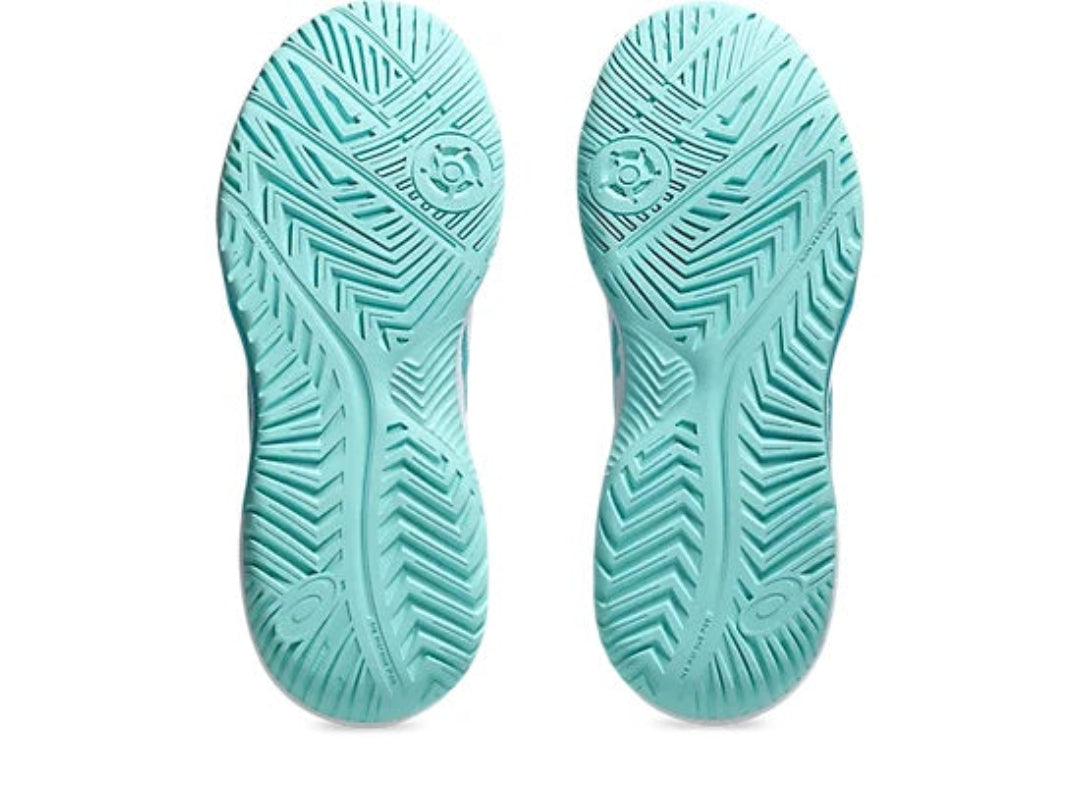 Asics Women's Gel-Dedicate 8 Pickleball Shoes white energy aqua teal