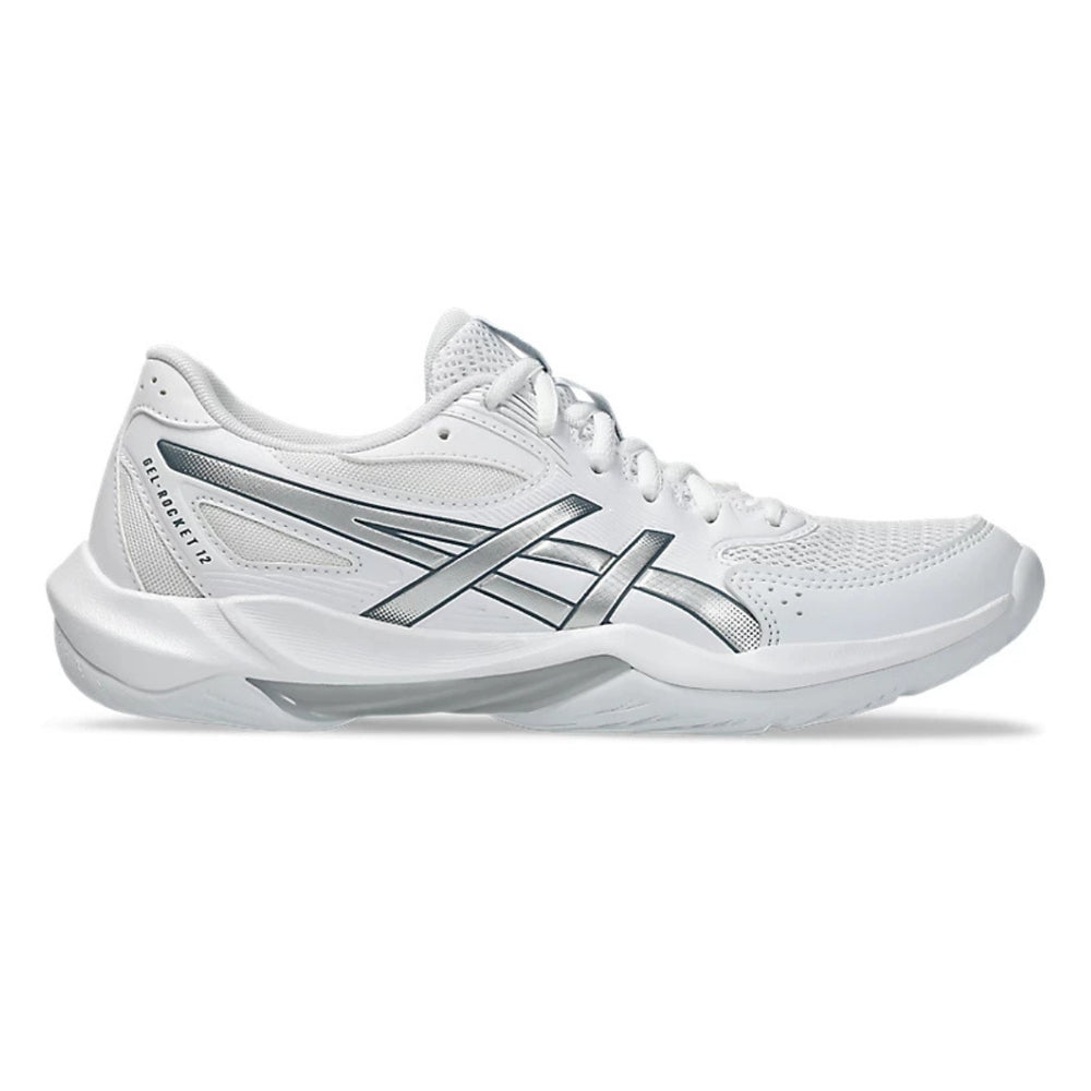 Asics Women's Gel-Rocket 12 Volleyball Shoes white/silver