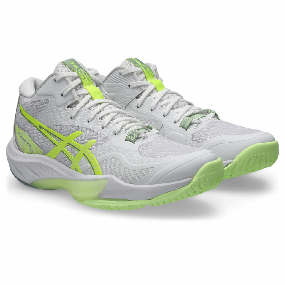 Asics Women's Sky Elite FF MT 4 Volleyball Shoes white/neon yellow