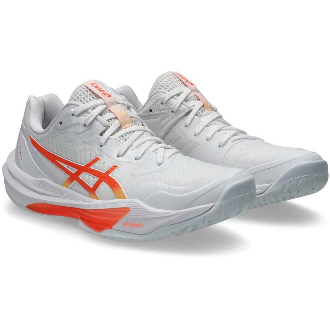 Asics Women's Sky Elite FF3 Volleyball Shoes white/vivid coral