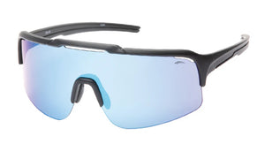Atmosphere Devo Sunglasses matte black blue revo