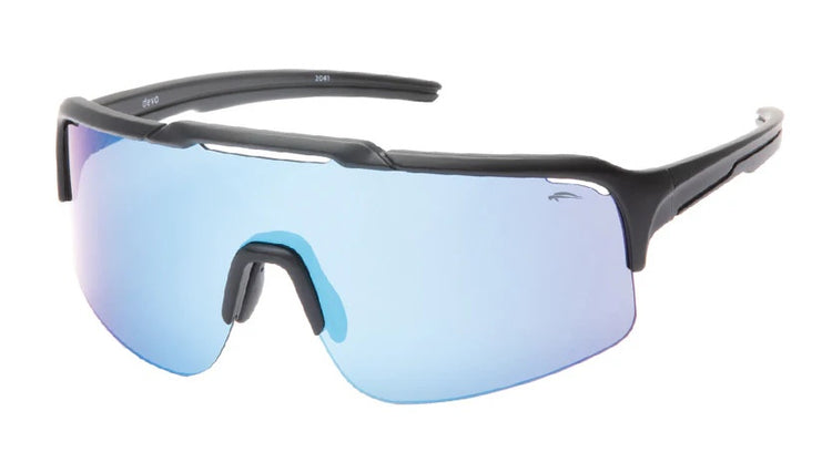Atmosphere Devo Sunglasses matte black blue revo