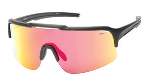Atmosphere Devo Sunglasses matte black red revo