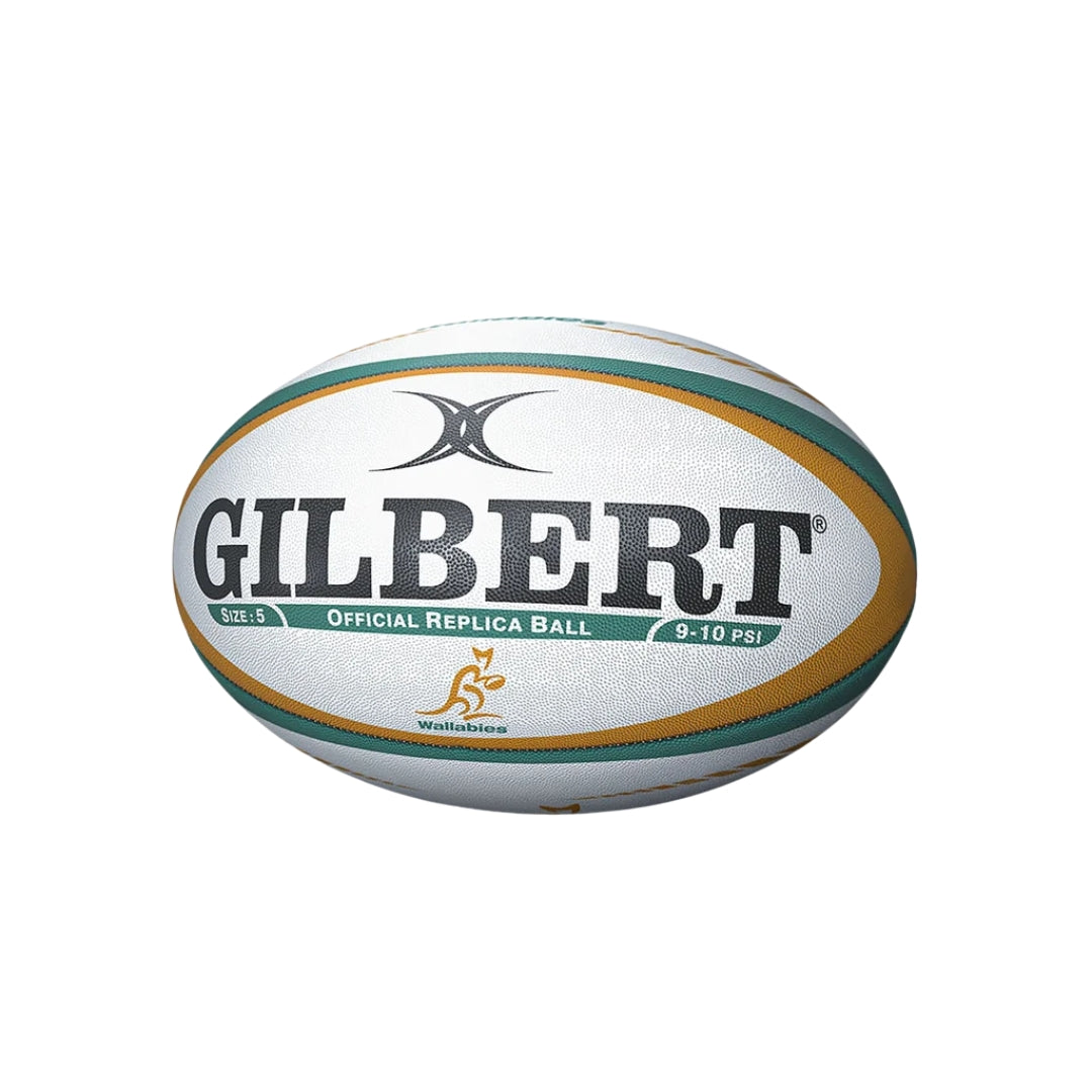 Gilbert Australia Replica Rugby Ball white/green/gold