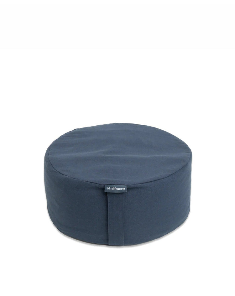 B, Halfmoon Cotton Mod Meditation Cushion ink navy blue