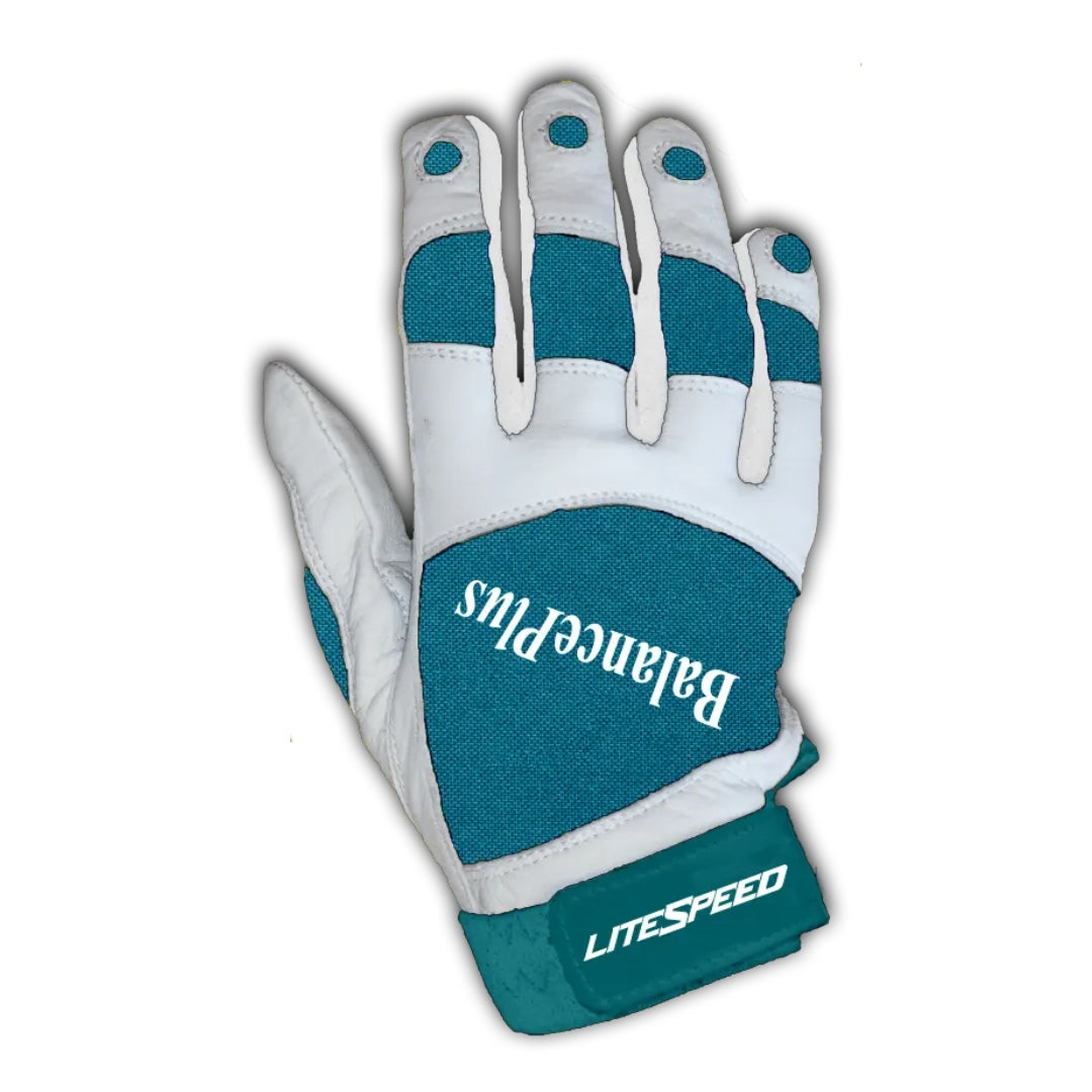 Balance Plus Women's Cool Breeze Curling Gloves white/teal