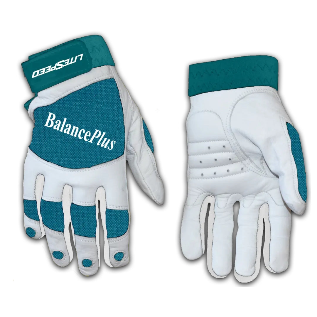 Balance Plus Women's Cool Breeze Curling Gloves white/teal