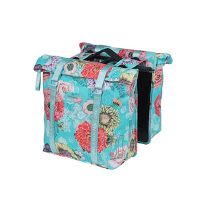Basil Bloom Double Pannier blue
