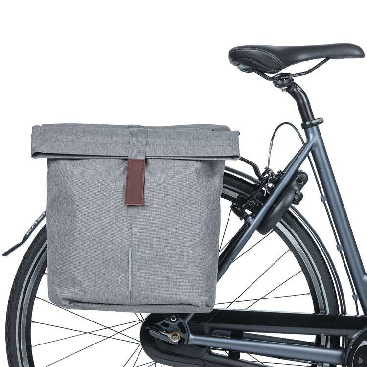 Basil City Double Pannier Pack Grey