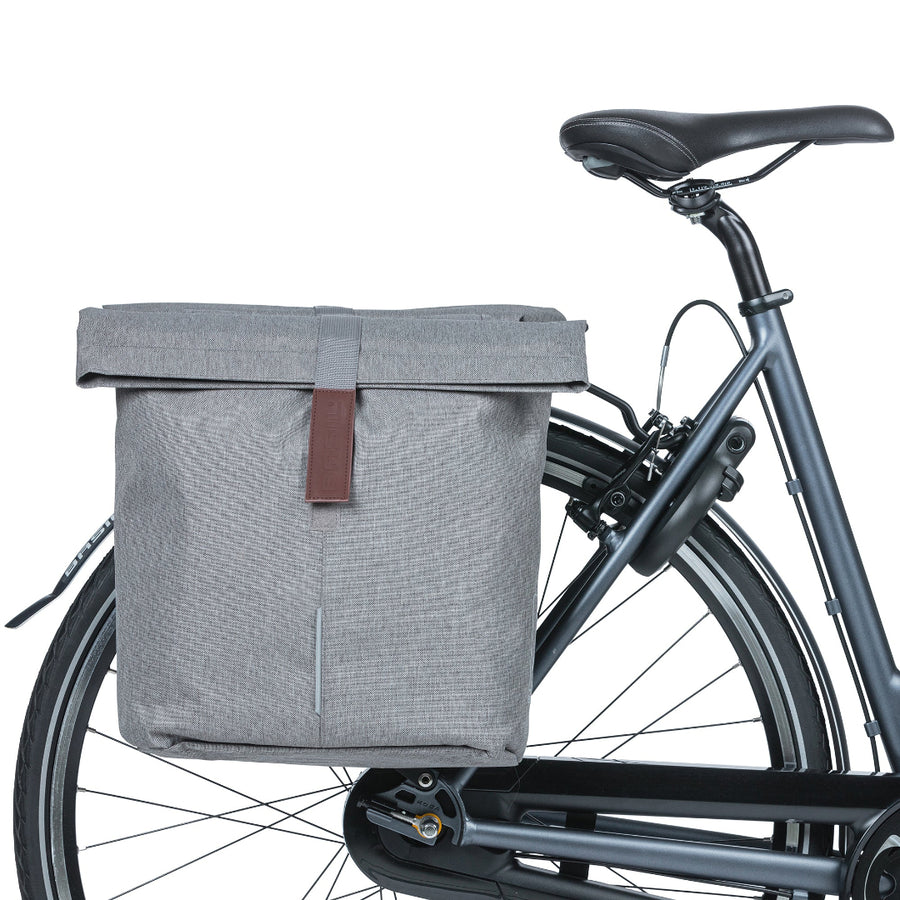 Basil City Double Pannier Pack Grey