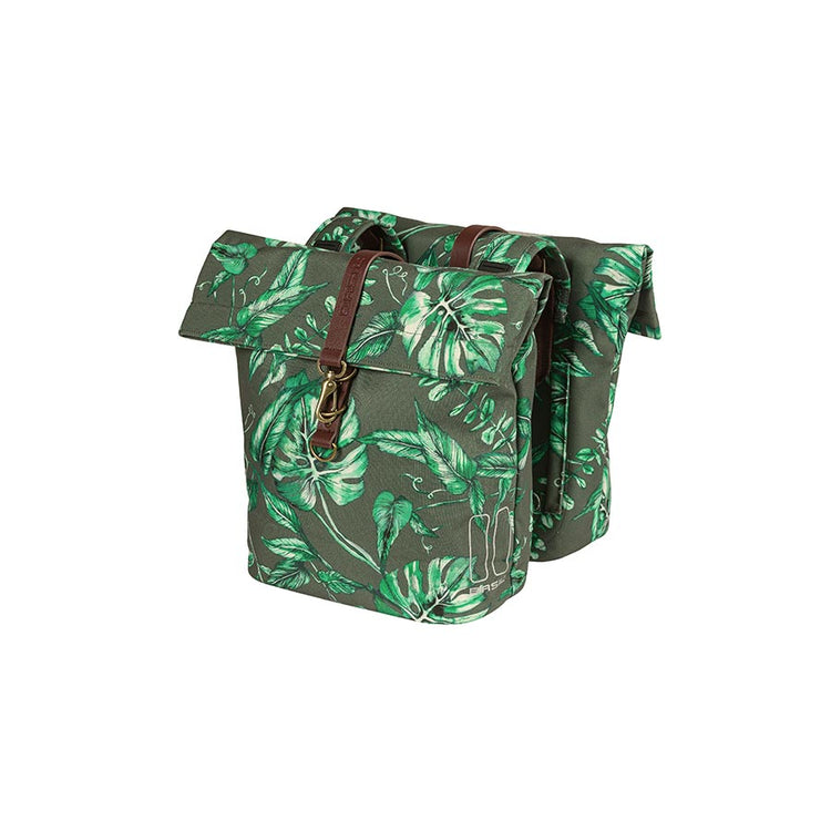 Basil Ever-Green Double Pannier Pack Green