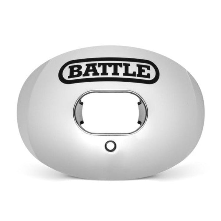 Battle Chrome Oxygen Football Mouthguard Silver