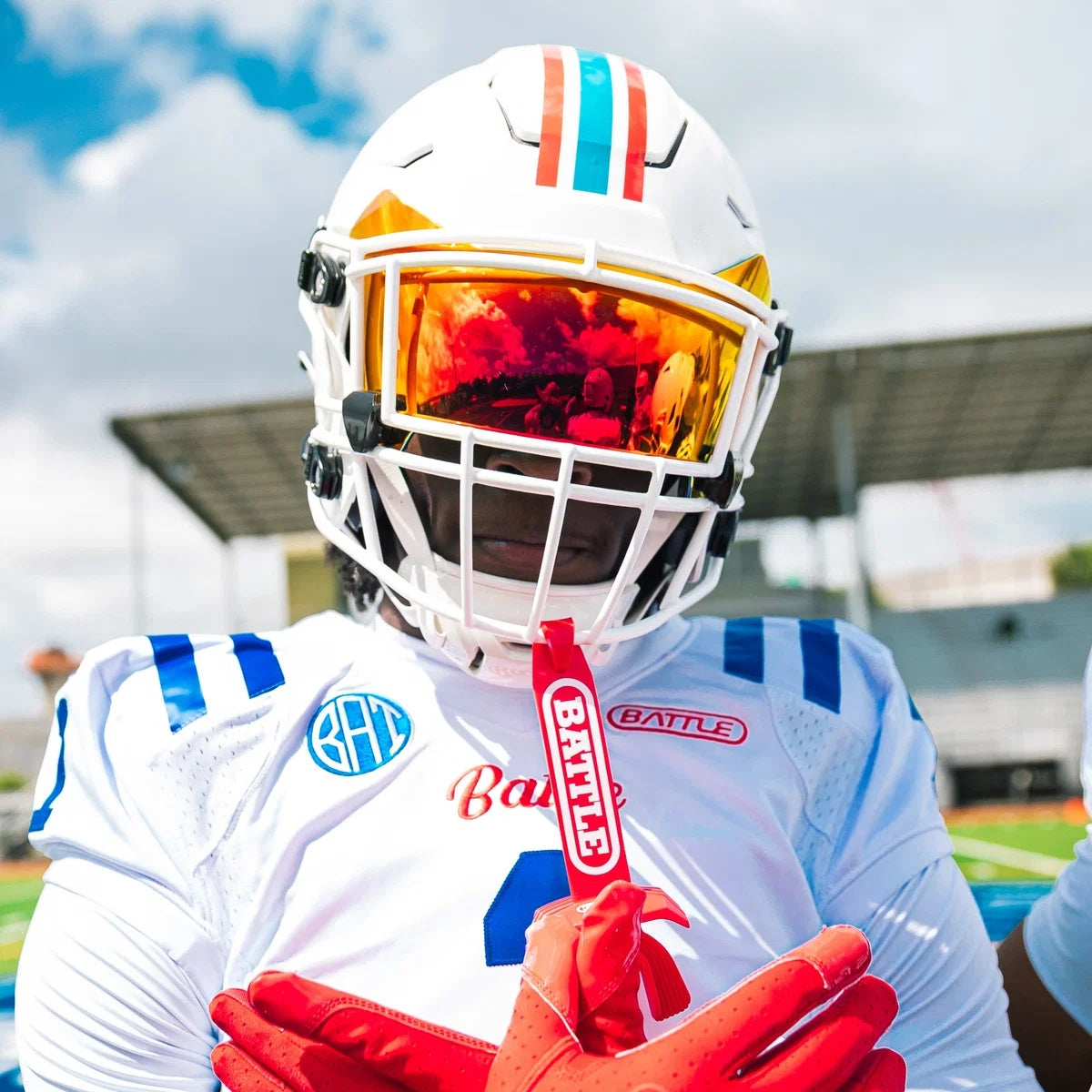 Battle Eclipse Football Visor clear