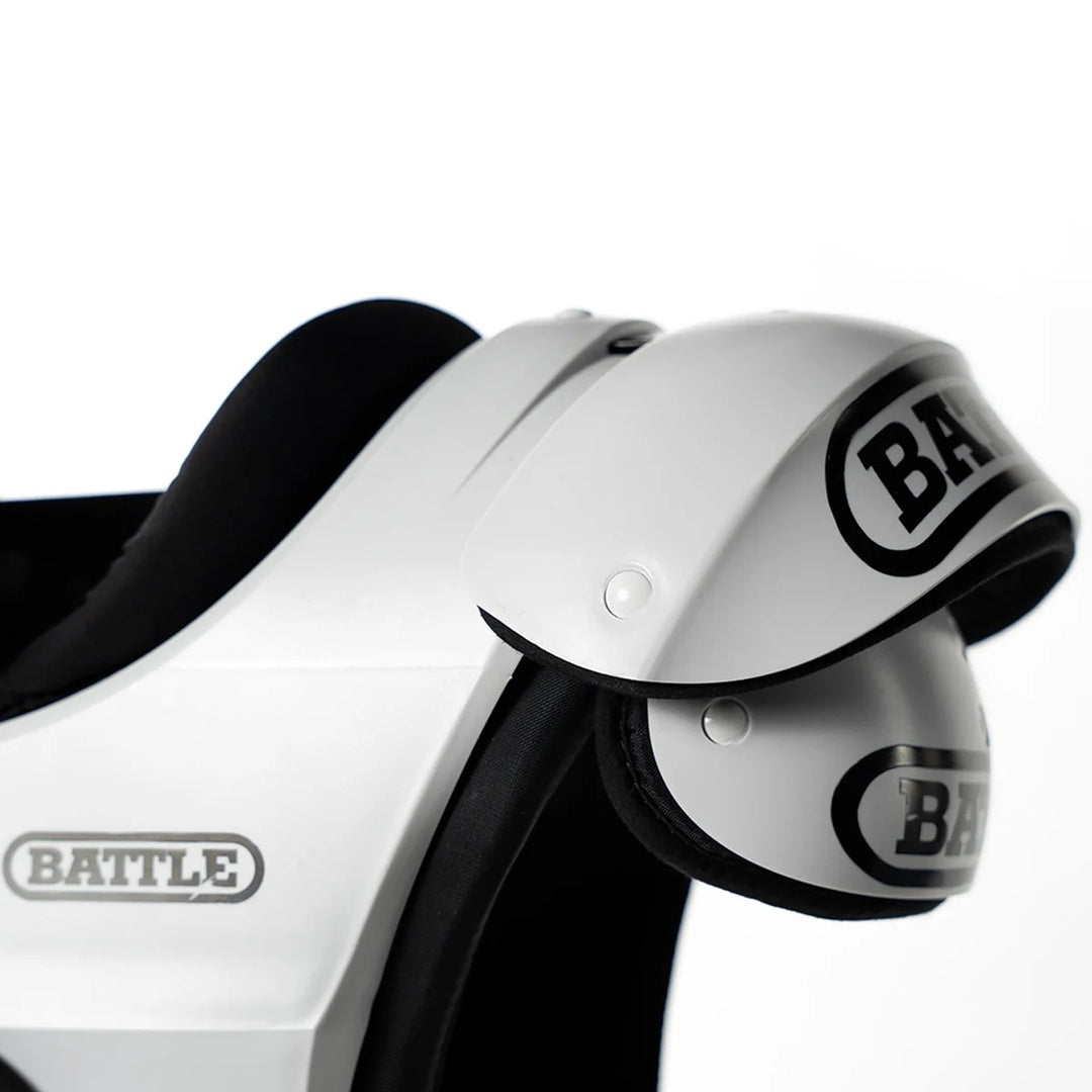 Battle Junior Defender Lightweight Shoulder Pads white